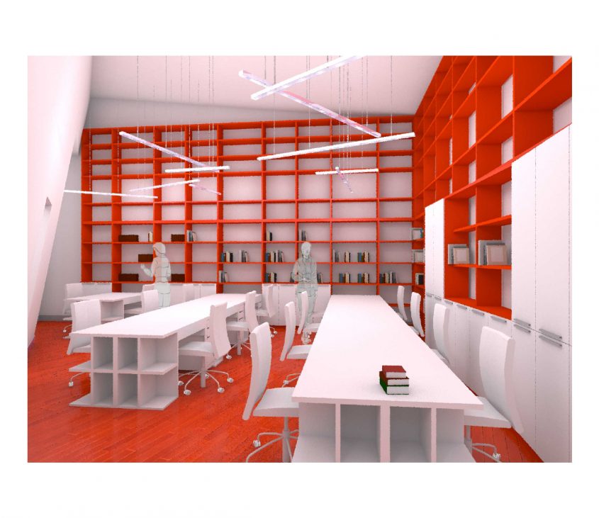 Sala Interior em Open Space do escritorio devo m-arquitectura